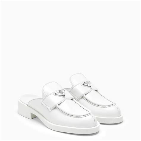 prada white mules|prada slippers sale.